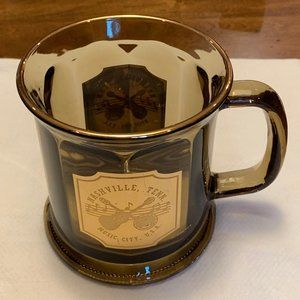 Culver 22k Gold Amber Glass Nashville TN Mug